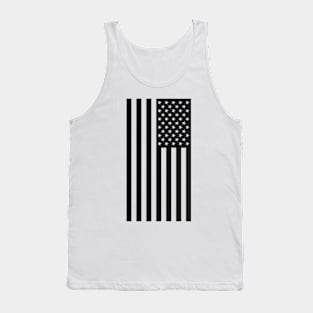 US Flag Down - Black Tank Top